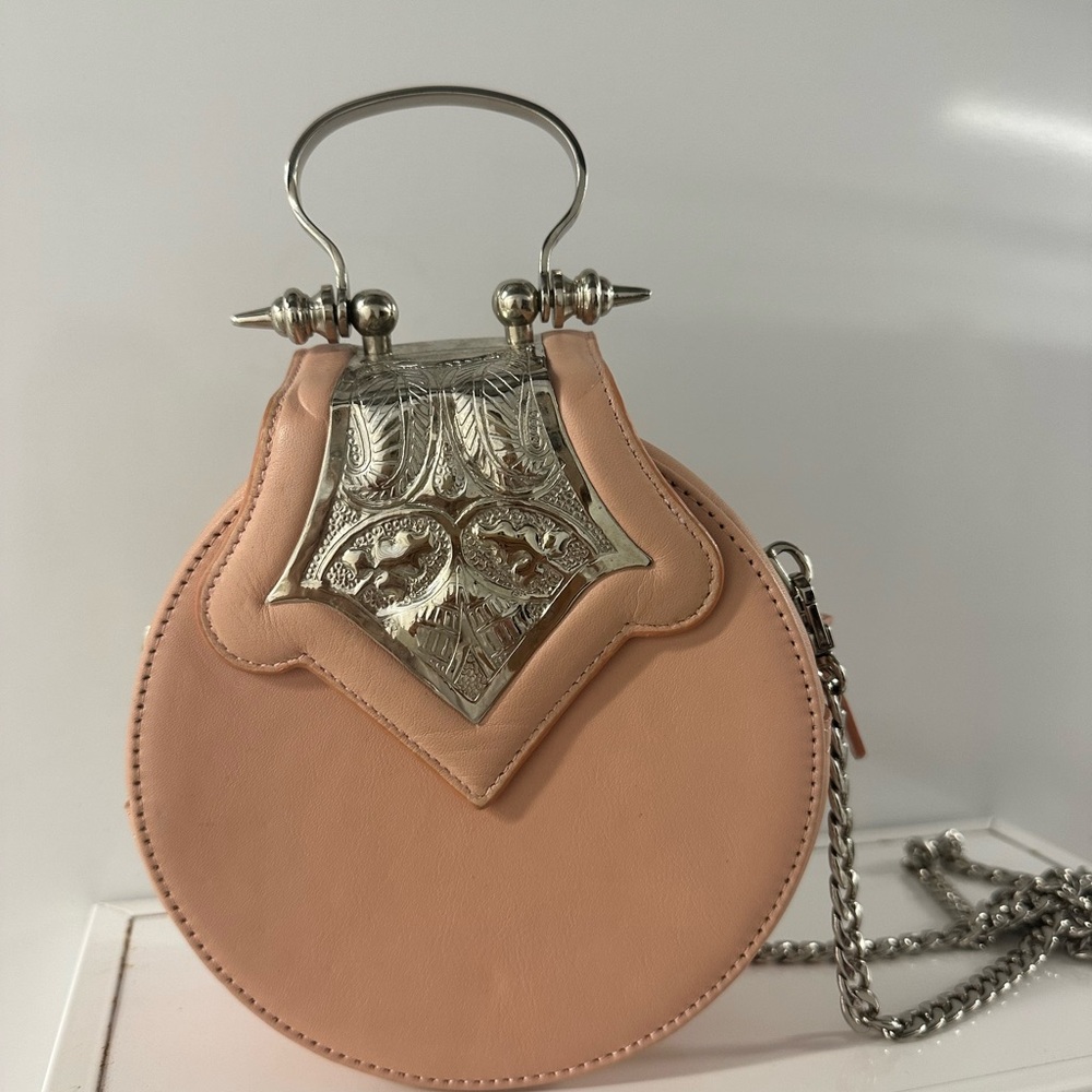 Designer Okhtein bag , light rose